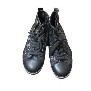 Guess Women's Black Sequins Casual Sneakers Shoes 8.5 M